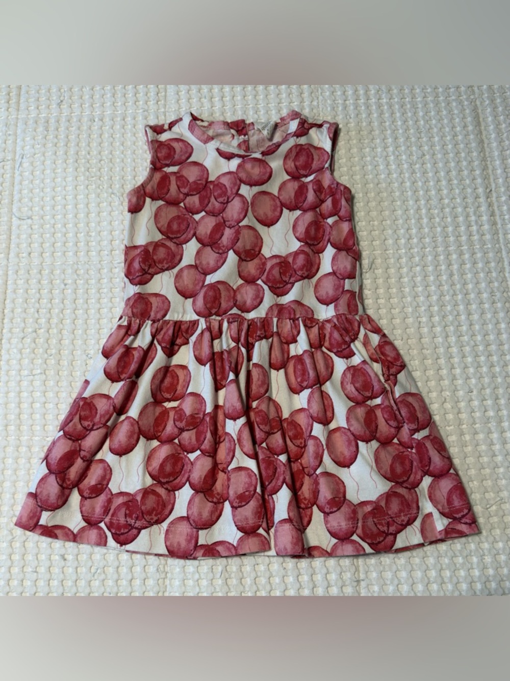 kate quinn Red Balloon Print Sleeveless Dress